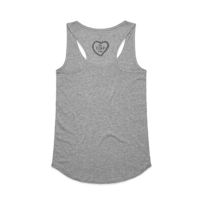 Adult - Womens Singlet Black Heart Back Thumbnail